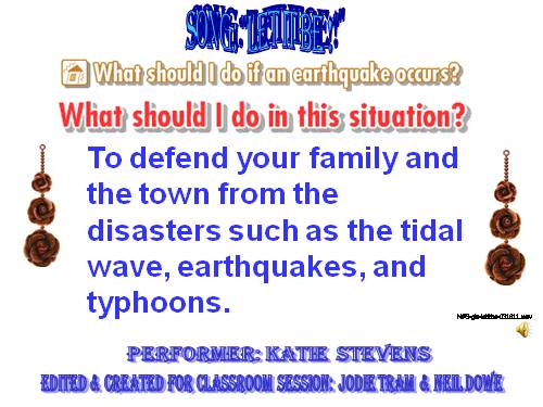 WHAT SHOULD I DO IF AN EARTHQUAKE OCCURS?