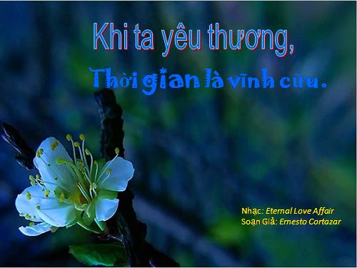 KHI TA YÊU THƯƠNG, THỜI GIAN LÀ VĨNH CỬU