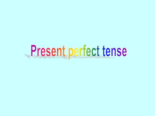 present perfect 1