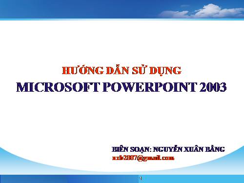 Hướng dẫn sử dụng Power Point