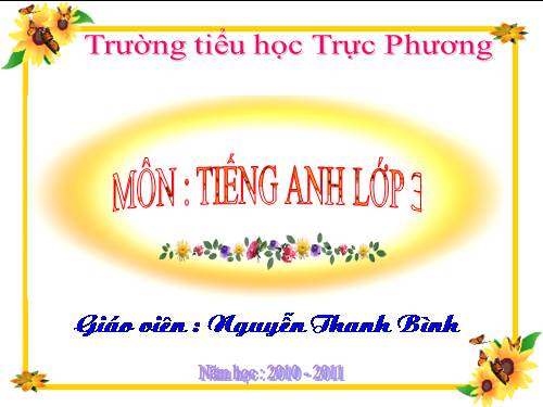 Tiếng Anh lớp 3