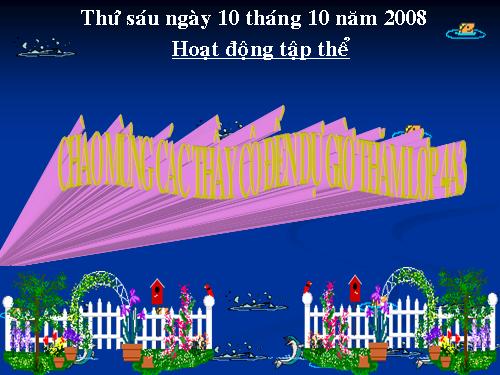 HOẠT ĐỘNG TẬP THỂ: CHÀO MỪNG NGÀY 20/11