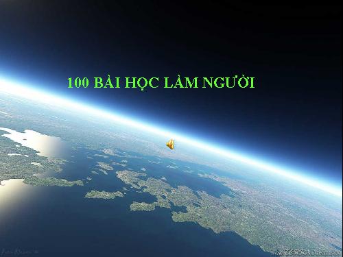 100 BÀI HỌC LÀM NGƯỜI