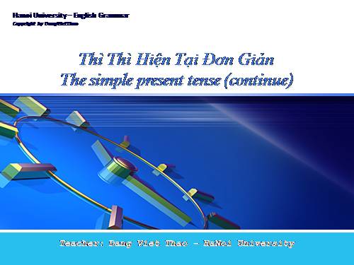 Thì hiện tại đơn giản 2