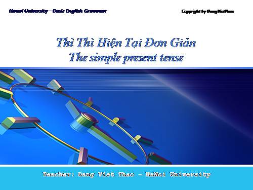 Thì hiện tại đơn giản 1