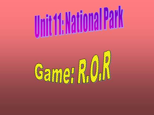 Game ROR unit 11 grade 10