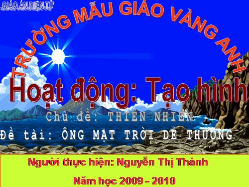 Vẽ ông mặt trời