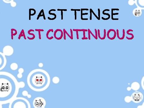 Past Continuous