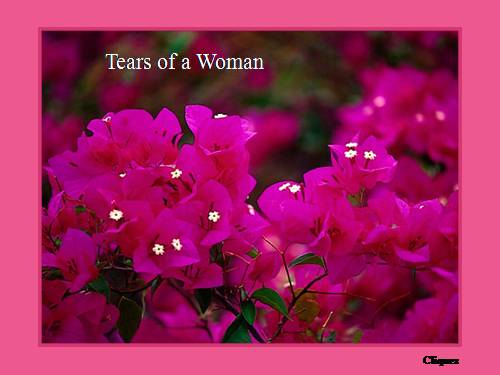 Tears of  a woman