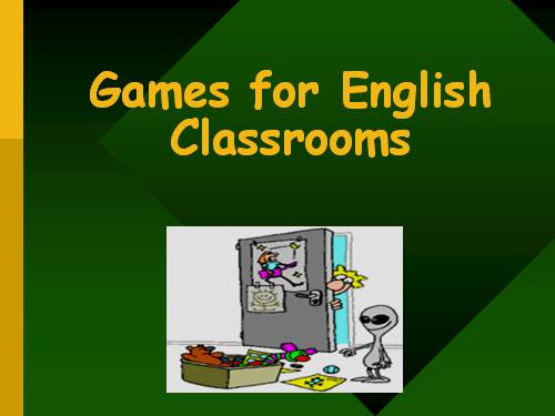 GAMES FOR ENGLISH CLASS