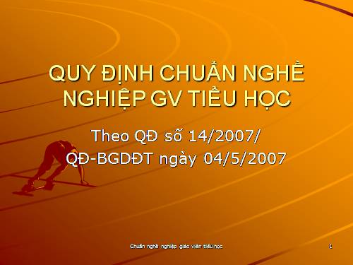 Tập huấn Chuẩn nghề nghiệp giáo viên tiểu học