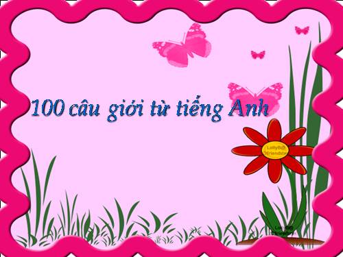 100 Giới từ