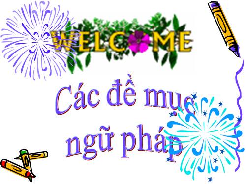 tiêu đề ngữ pháp