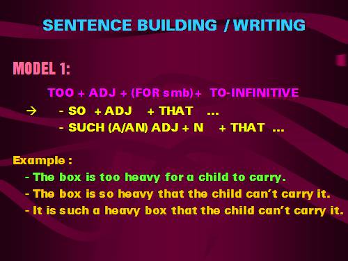 ESSENTIAL SENTENCE STRUCTURES