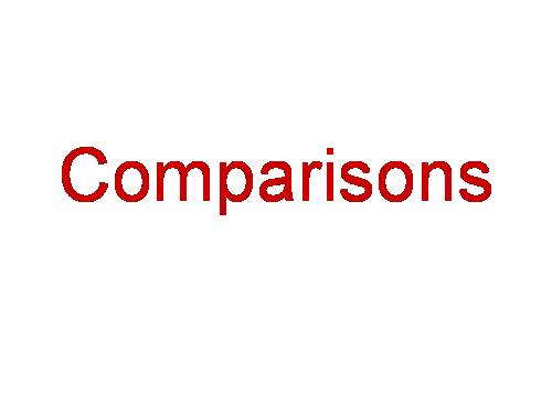 Comparisons