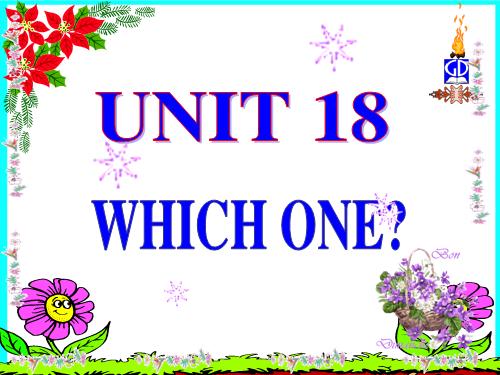 unit 18: which ones?