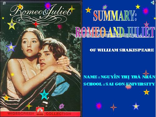 Summary Romeo and Juliet