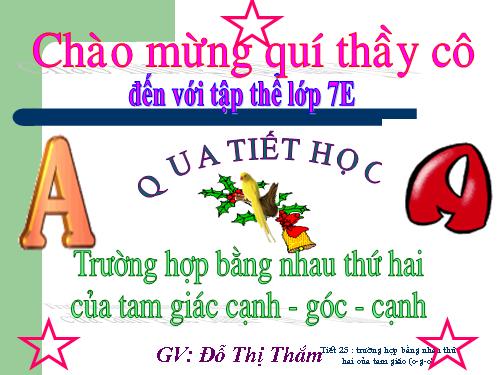 trường hợp bằng nhau thứ hai của tam giác