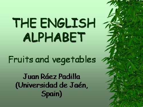 TheEnglishAlphabet-Fruitsandvegetables