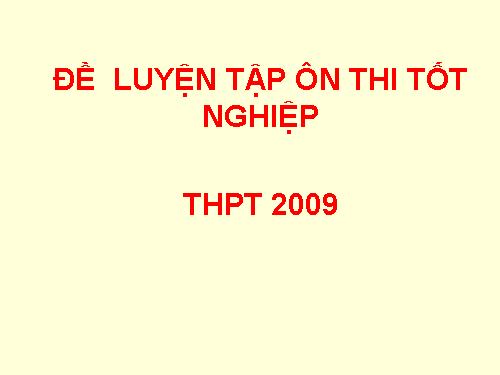 bài tập ôn thi TN-THPT