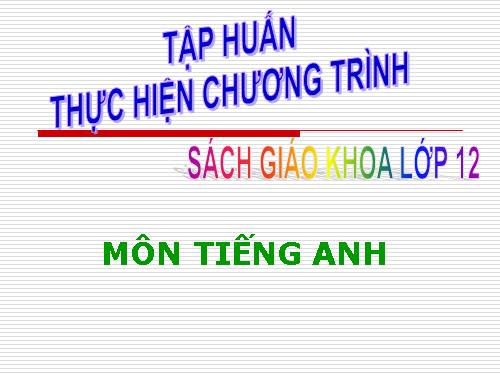 chương trình tập huấn