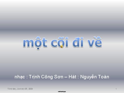 Thư giãn: MỘT CÕI ĐI VỀ