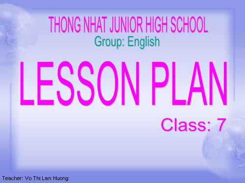 Lesson Plan 7