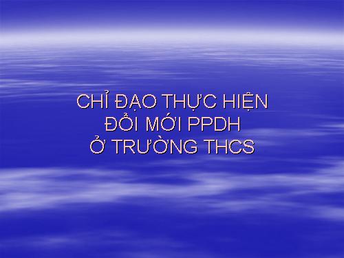 Tâp Huân HTruong THCS