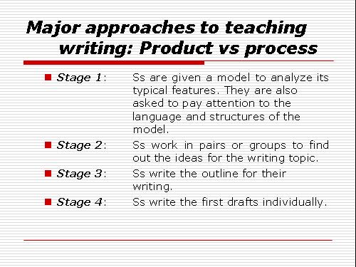 Teaching writing skill