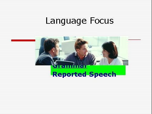 Unit4: Language Focus