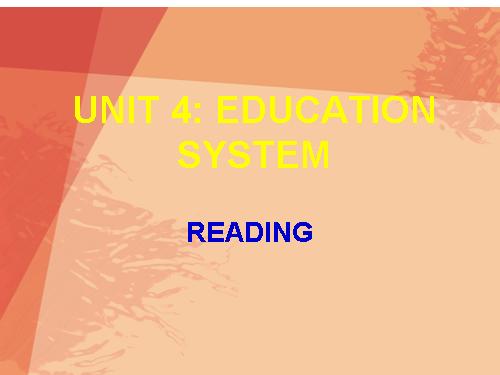 unit 4 school education system