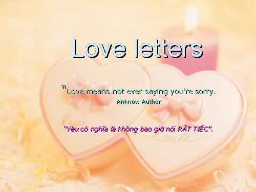 Love letters