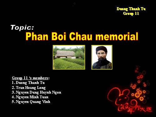 presentation about Phan Boi Chau