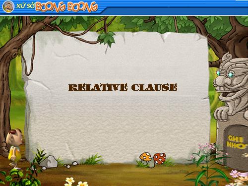 relative clause