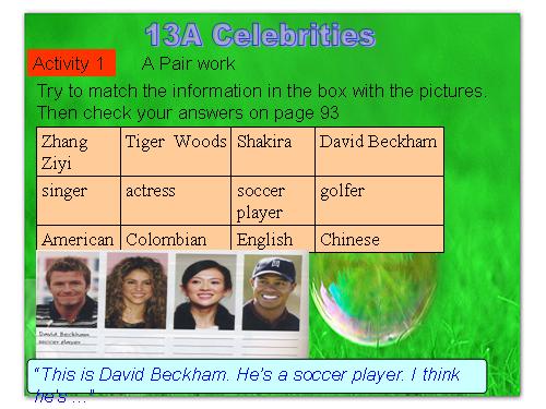 unit 13: celebrities