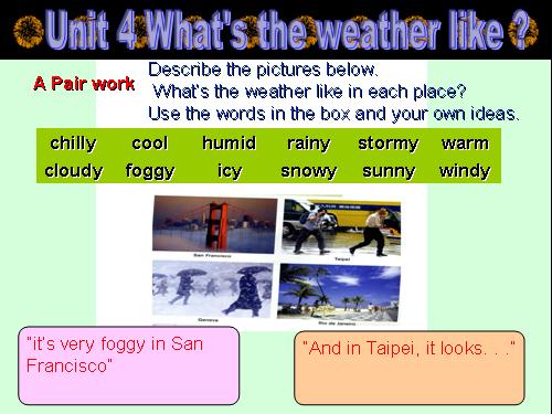 unit 4 What's the weather like?