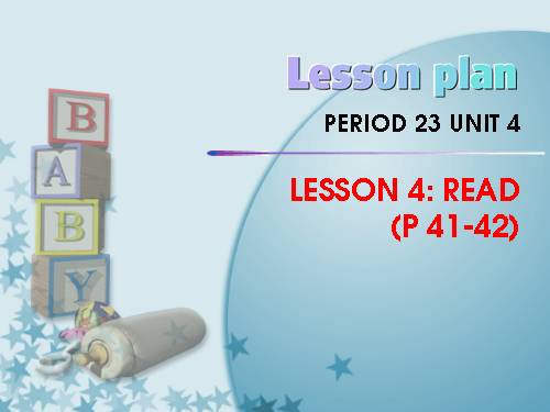 Unit 4 - Lesson 4