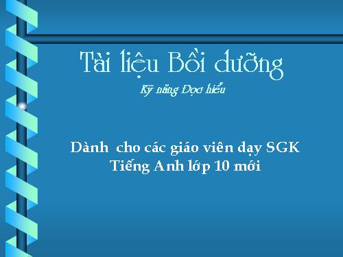 Ki thuat day reading lop 10 nang cao