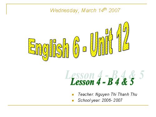 English 6 unit 12