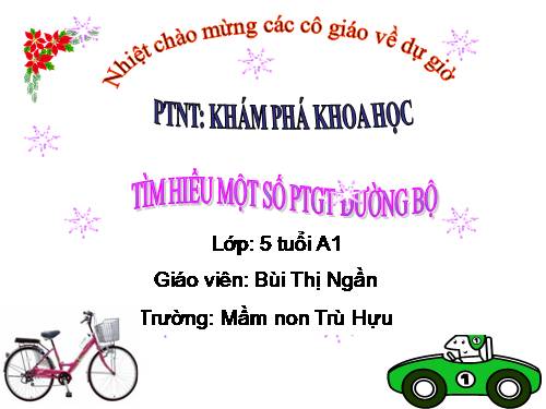 Khám phá PTGT đường bộ