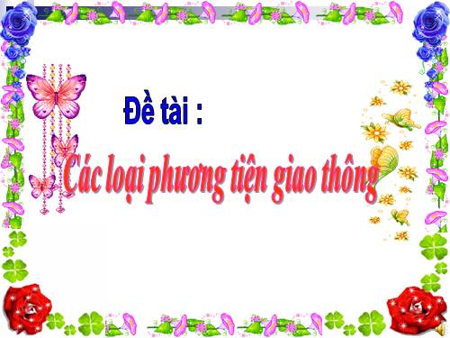 1 số phương tiện giao thông đường thủy _ đường không