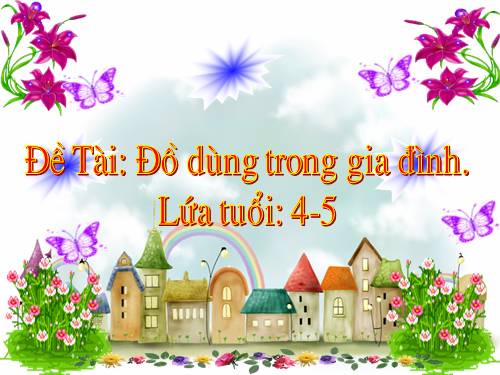 KPKH đồ dùng trong gia đình