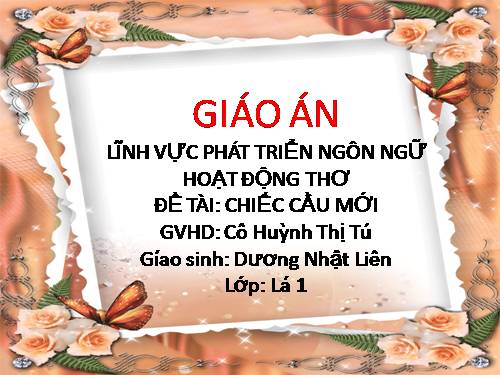 Thơ:Chiếc cầu mới