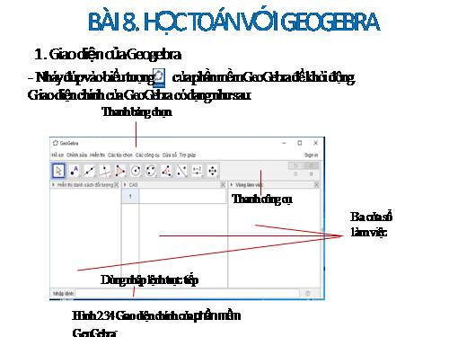 tin hoc 6 Geogebra