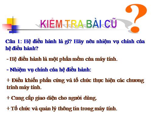 Bài 11. Tổ chức thông tin trong máy tính