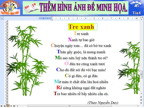 Bài 20. Thêm hình ảnh để minh họa