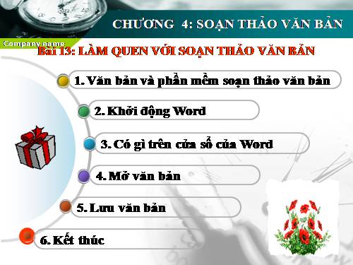 Bài 13. Làm quen với soạn thảo văn bản