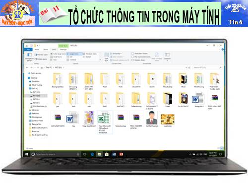 Bài 11. Tổ chức thông tin trong máy tính