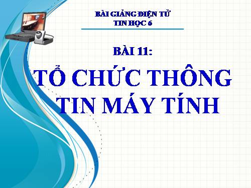 Bài 11. Tổ chức thông tin trong máy tính