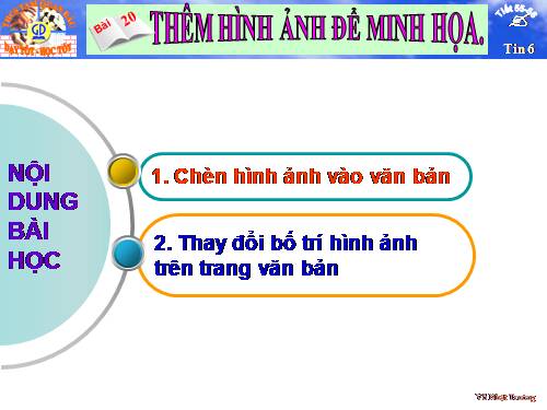 Bài 20. Thêm hình ảnh để minh họa